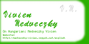 vivien medveczky business card